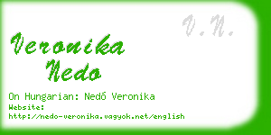 veronika nedo business card